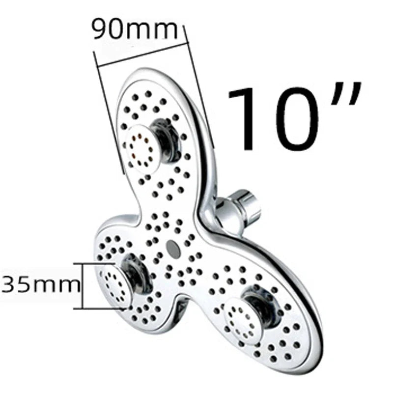 Afralia™ Petal Shape 3 Functions Top Shower Head for SPA Experience in Bathroom