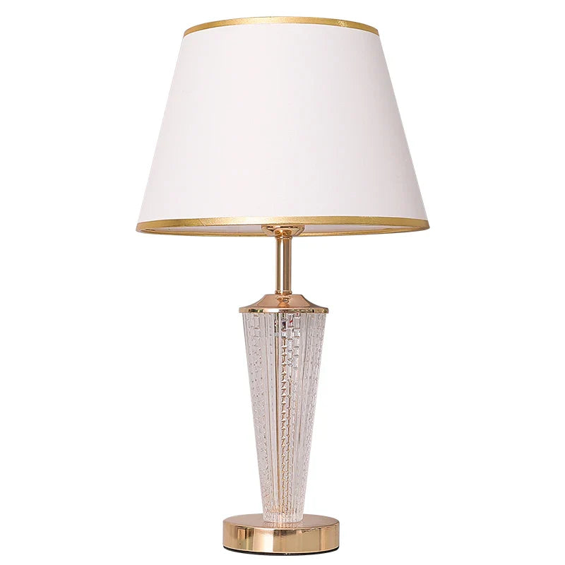 Afralia™ Modern Glass Table Lamp for Living Room Bedroom Study