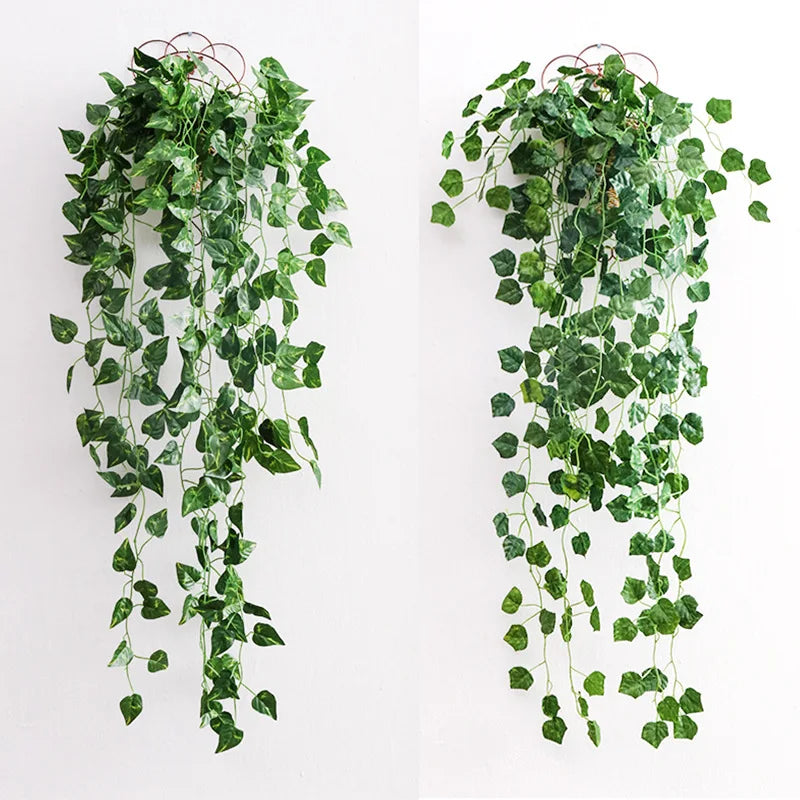 Afralia™ Ivy Bar: Wholesale Green Flower Hanging Basket for Home Decor