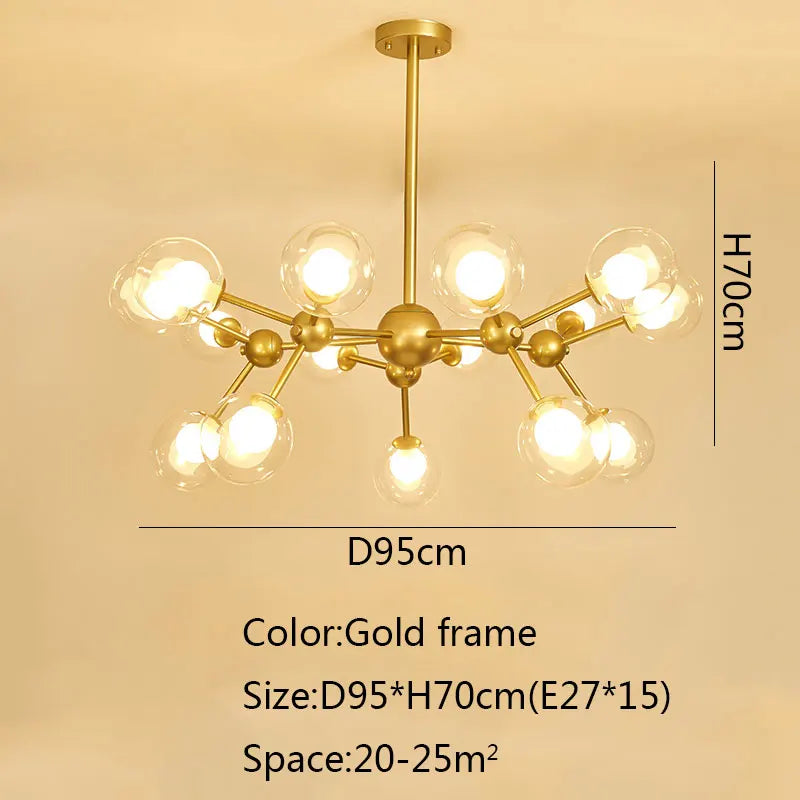 Afralia™ Black Postmodern Sputnik Chandelier for Dining Room and Home Decor