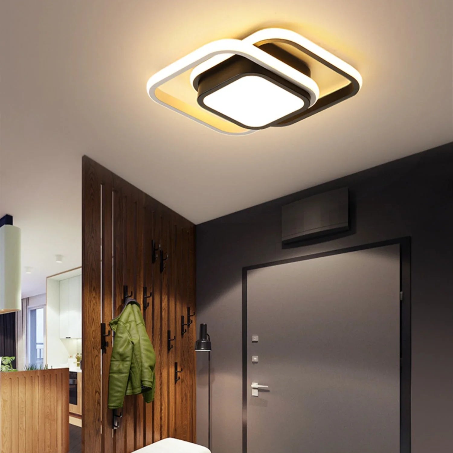Afralia™ Round Square LED Ceiling Light - Small Indoor Night Light