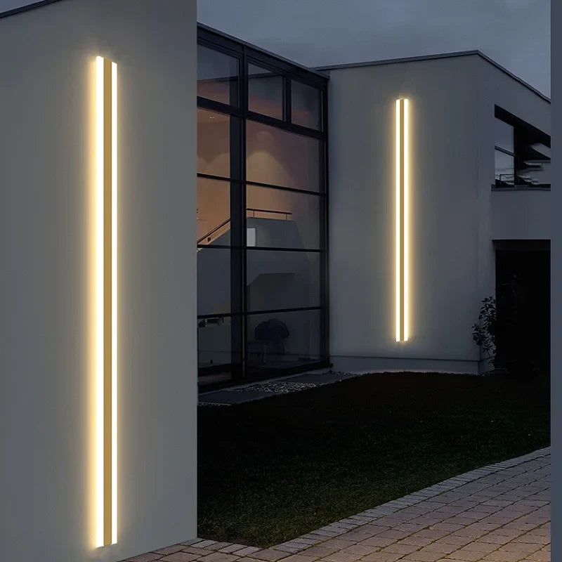Afralia™ Waterproof LED Wall Lamp for Outdoor Areas, Corridors, and Balconies - Gold, IP65, 110V/220V