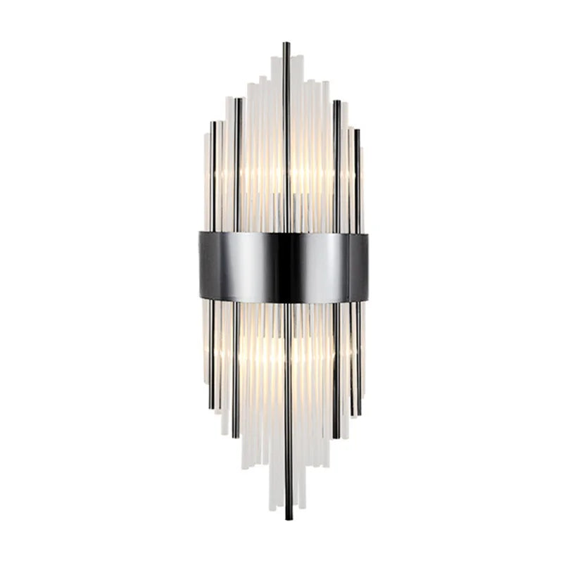Afralia™ Crystal Wall Lamp for Modern Light Luxury Living Room, Bedroom, and Dining Area