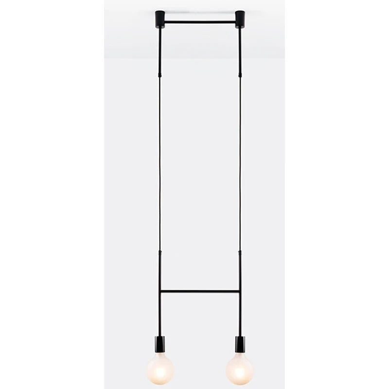 Afralia™ Black Rose Gold Long Tube Chandelier | Nordic Design for Cafe, Bar & Restaurant