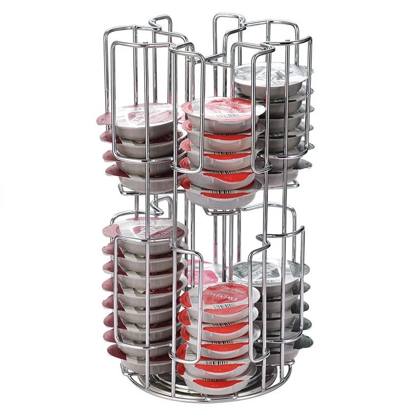 Afralia™ Coffee Pod Holder: Rotatable 64-Capsule Storage Stand