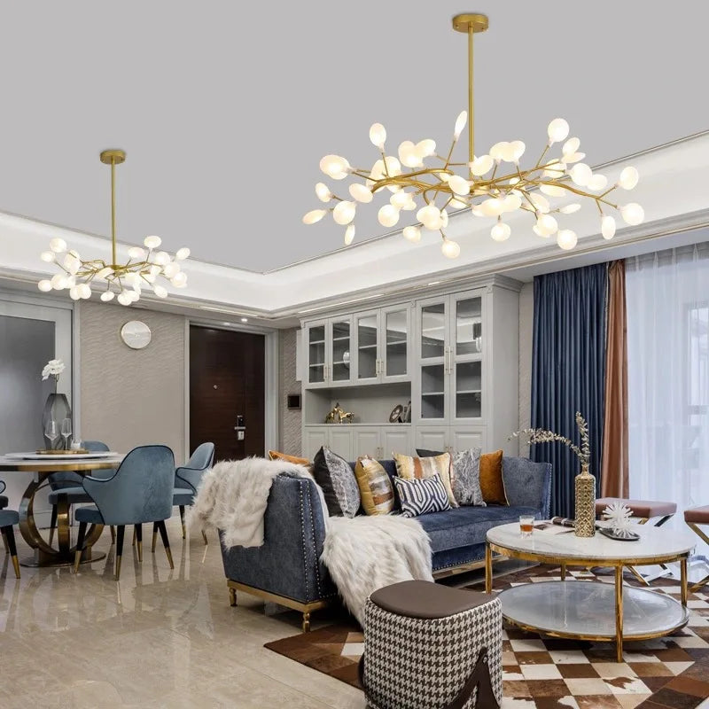 Afralia™ Firefly LED Chandelier: Luxe Modern Designer Pendant Lamp for Home Decor Lighting