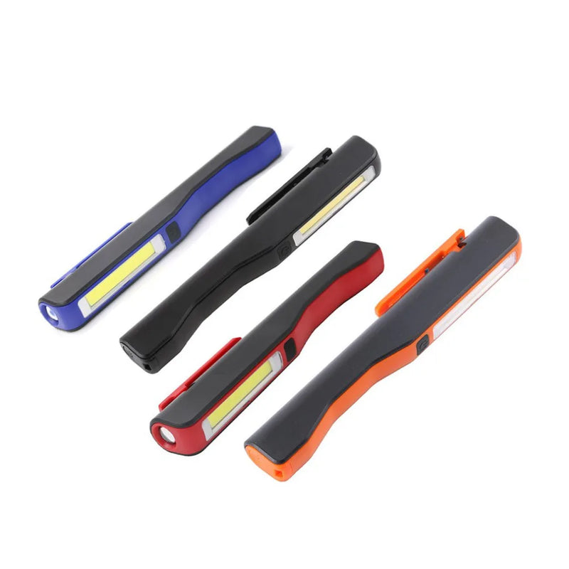 Afralia™ COB LED Flashlight: USB Rechargeable Multifunction Pocket Light