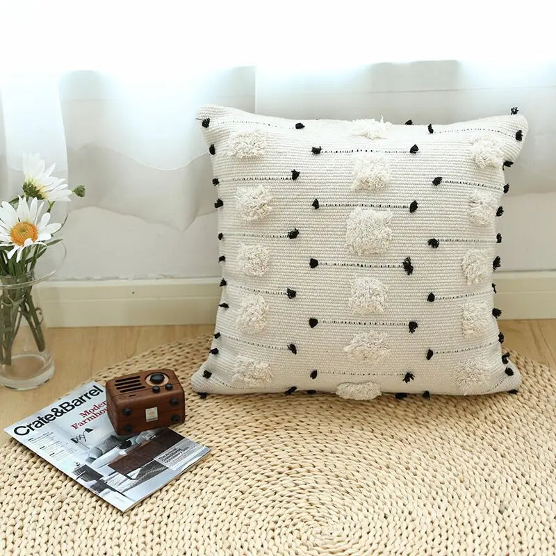 Afralia™ Geometric Moroccan Style Cushion Cover for Home Sofa Bed Decor 45x45cm/30x50cm