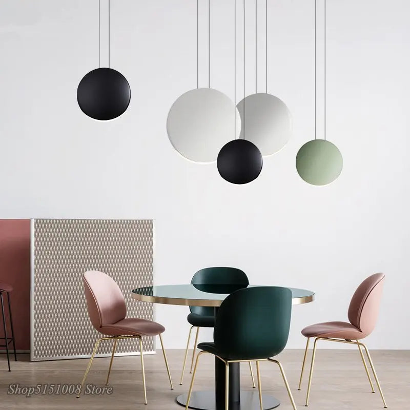 Afralia™ Scandinavian Crescent Pendant Light for Minimalist Living Room Dining Room