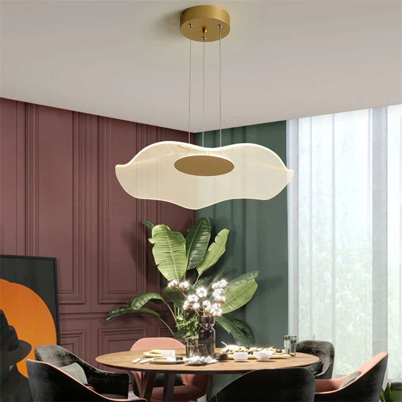 Afralia™ Lotus Leaf Pendant Lights: Modern Nordic Chandeliers for Living Room & Bedroom