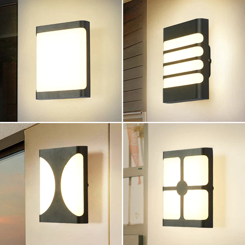 Afralia™ Outdoor LED Wall Lamps: Waterproof Garden Sconces for Home Exterior Lighting