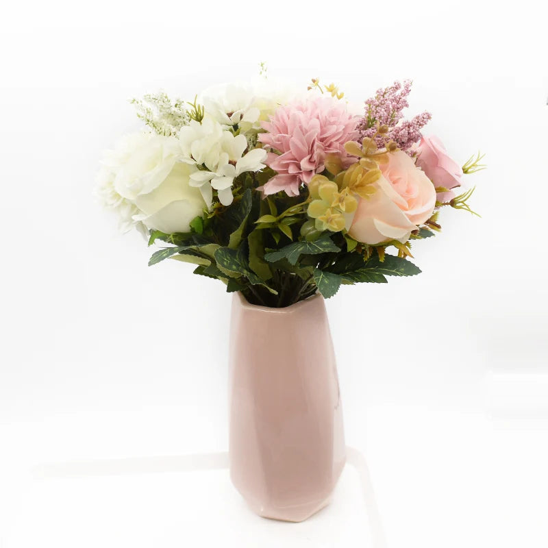 Afralia™ Rose Chrysanthemum Bouquet: High Quality Artificial Flowers for Home Decor and Events