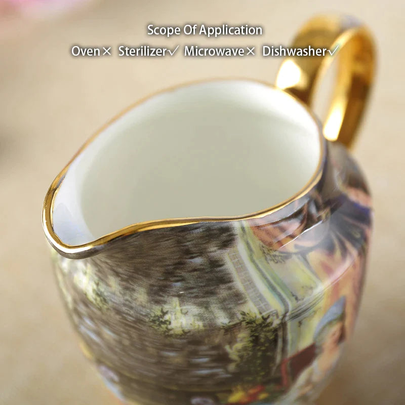 Afralia™ Bone China Milk Jug: Elegant Ceramic Creamer for Tea, Coffee, Espresso