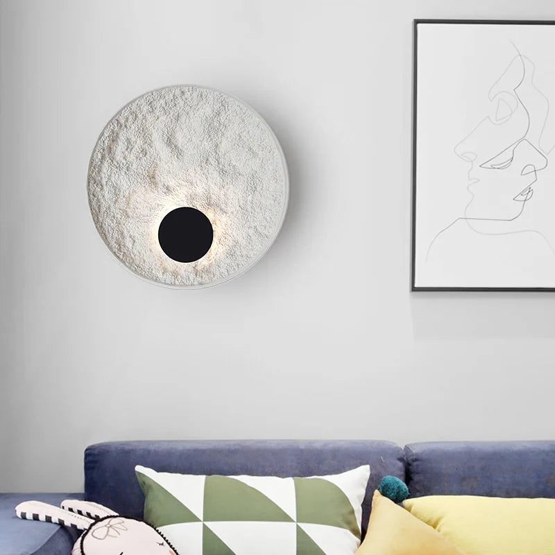 Afralia™ Resin LED Wall Sconce Minimalist Nordic Bedroom Light Fixture