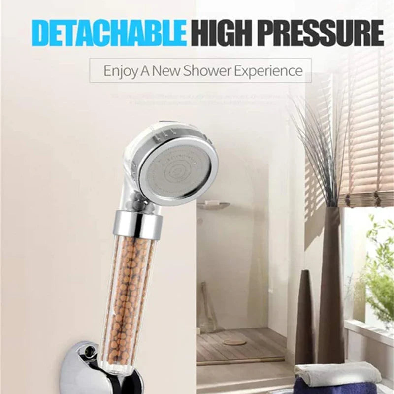 Afralia™ Anion Spa Shower Head High Pressure Water Saving Handheld Nozzle