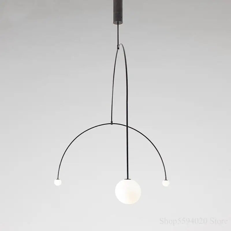 Afralia™ Geometric Lustre Pendant Lights: Nordic Minimalist Kitchen Bedroom Designer Lighting