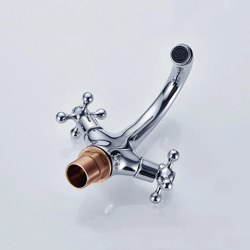Afralia™ Dual Cross Handle Bidet Faucet for Kitchen Bathroom Toilet