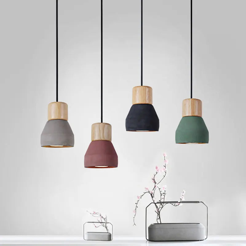 Afralia™ Concrete Pendant Light - Nordic Style LED E27 Hanging Fixture