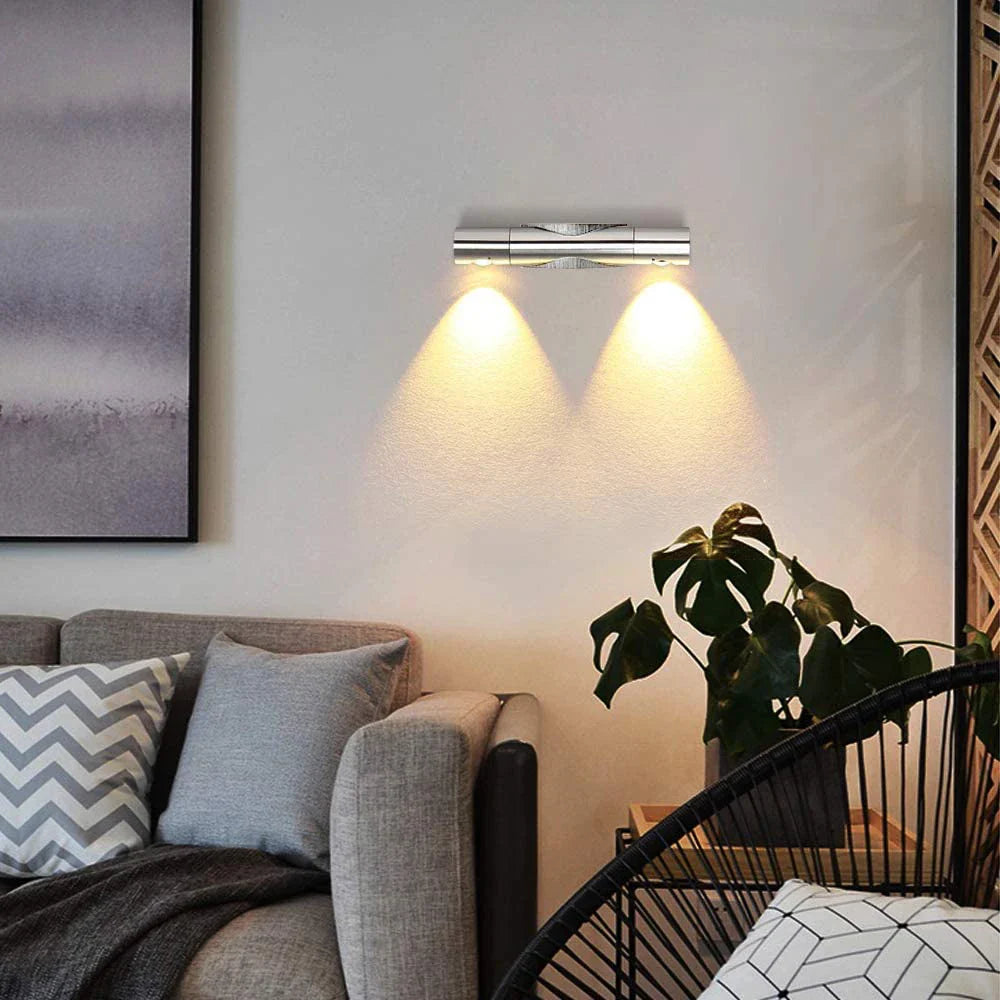 Afralia™ Rotatable LED Wall Light for Indoor Bedroom Home Decor