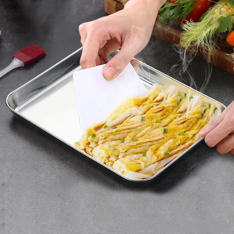 Stainless Steel Grilled Fish Tray by Afralia™: Multi-Use Food Storage Container