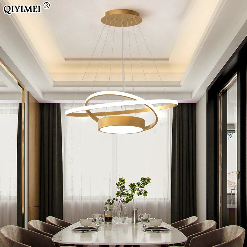 Afralia™ Modern LED Pendant Lights for Dining Living Room Kitchen - Indoor Hanglamp Fixtures