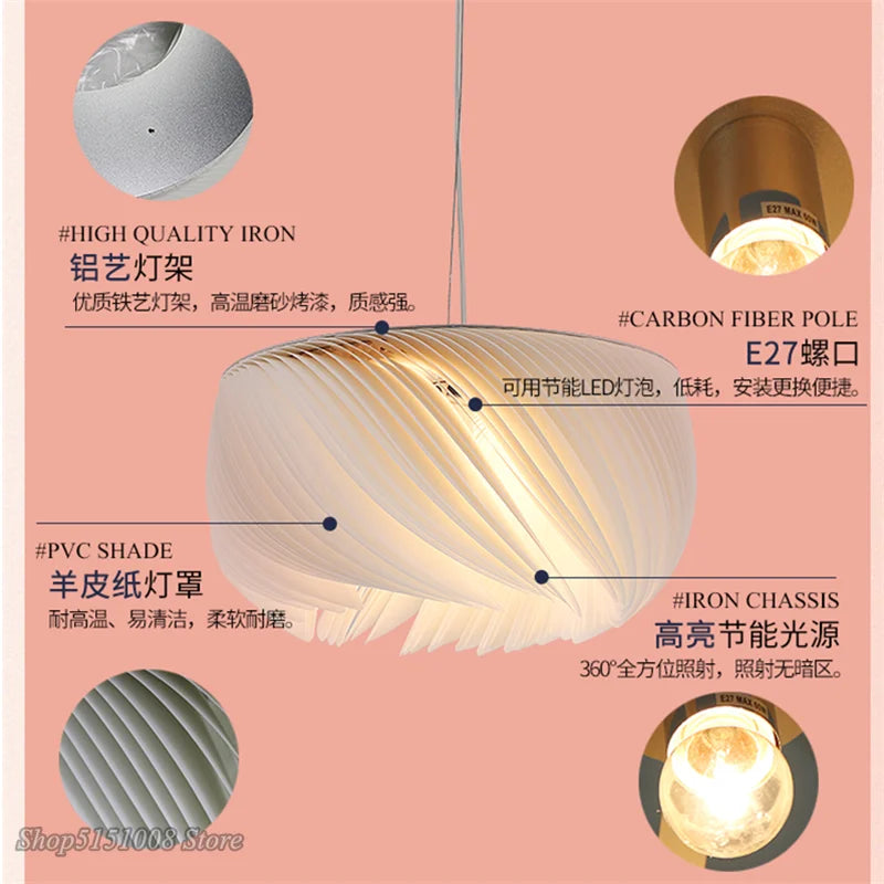 Afralia™ Origami Pendant Light: Modern Nordic Hanging Lamp for Home Decor