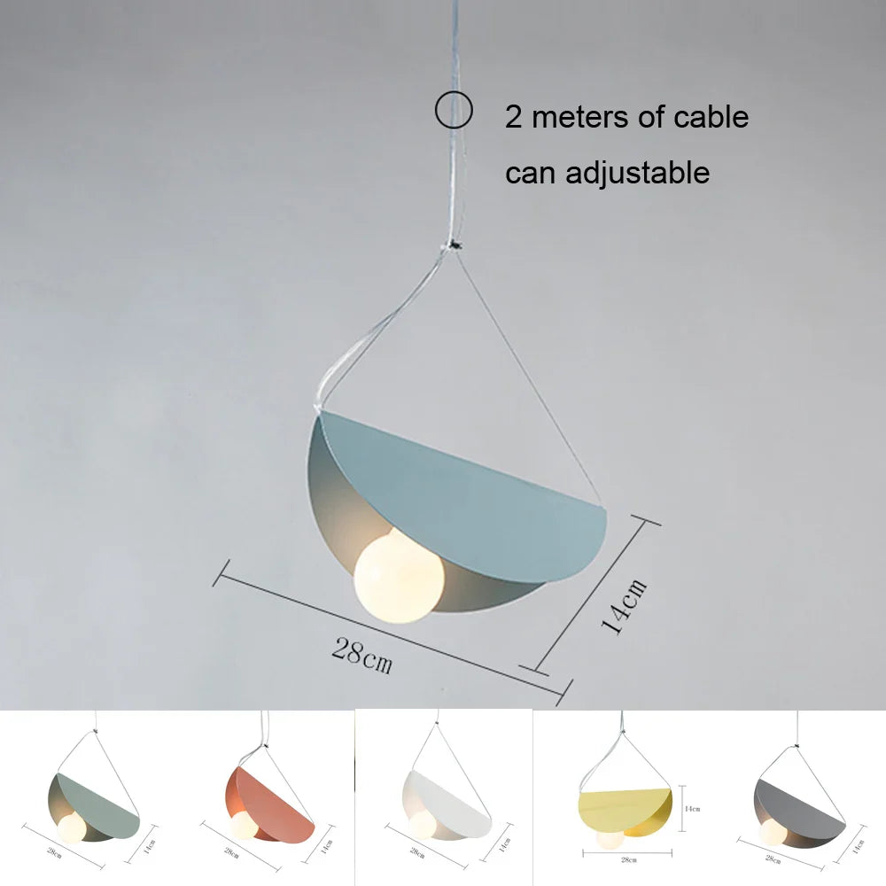 Afralia™ Geometric LED Pendant Light for Colorful Indoor Decor