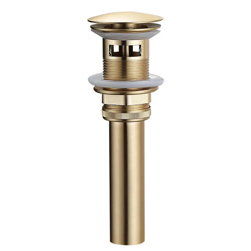 Afralia™ Brushed Gold Vessel Sink Pop-Up Drain Assembly Kit