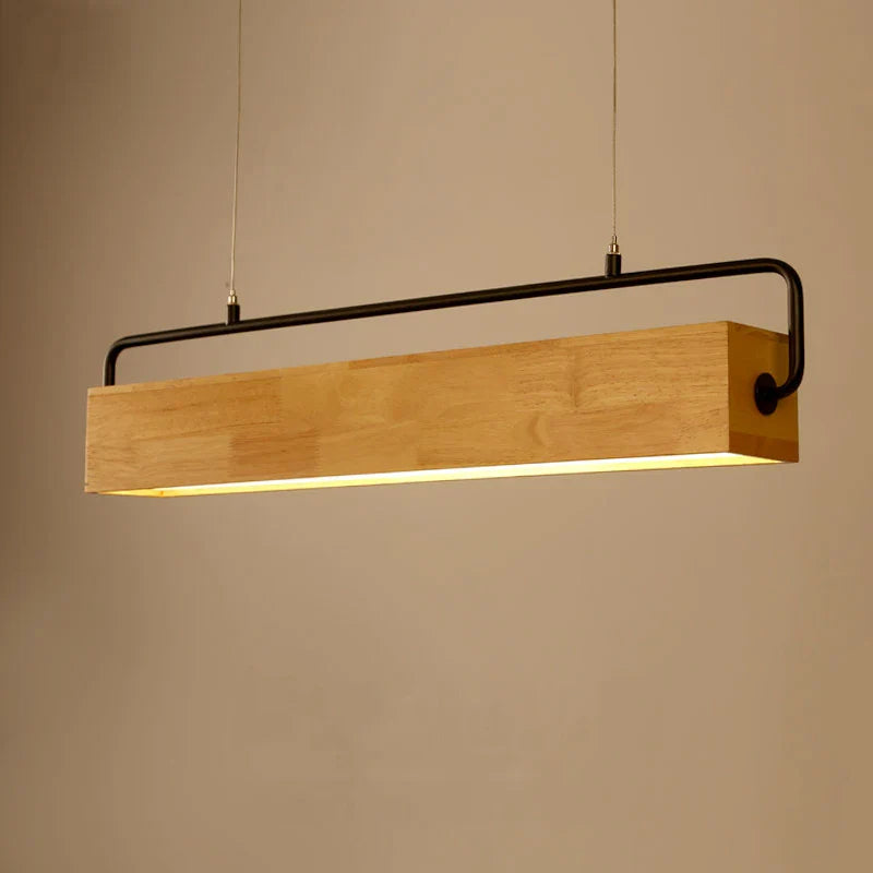 Afralia™ Nordic Wood LED Pendant Lights for Modern Living Spaces