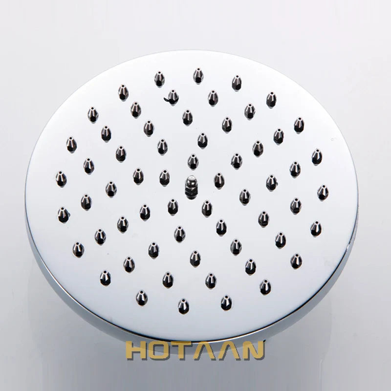 Afralia™ Round Stainless Steel Shower Head - 8 Inch Chrome Bathroom Chuveiro