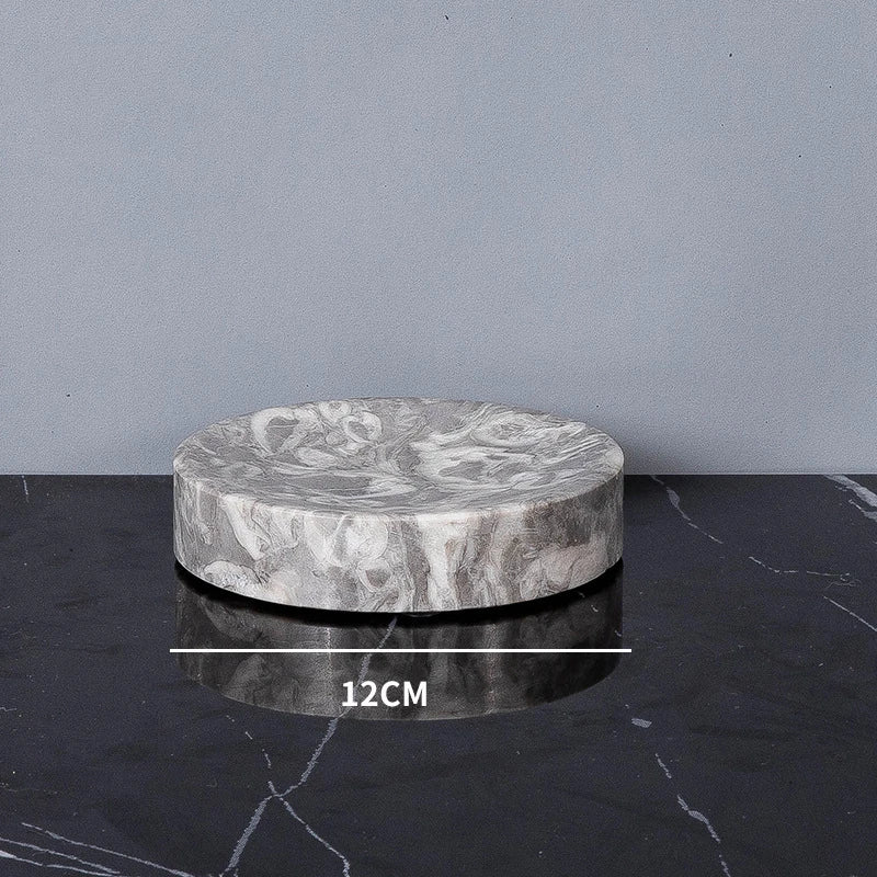 Afralia™ Marble Bathroom Accessories Set: Soap Dispenser, Toothbrush Holder, Cup, Soap Dish, Cotton Swab Can