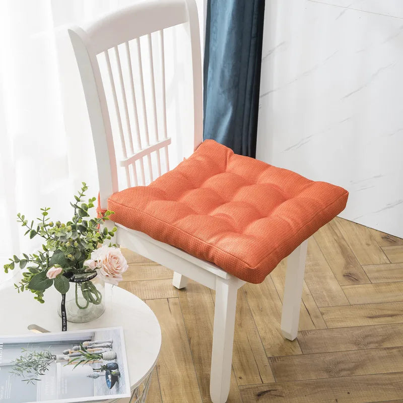 Afralia™ Square Cotton Upholstery Seat Cushion: Soft, Padded, and Lace Up for Office, Home, Car & Garden