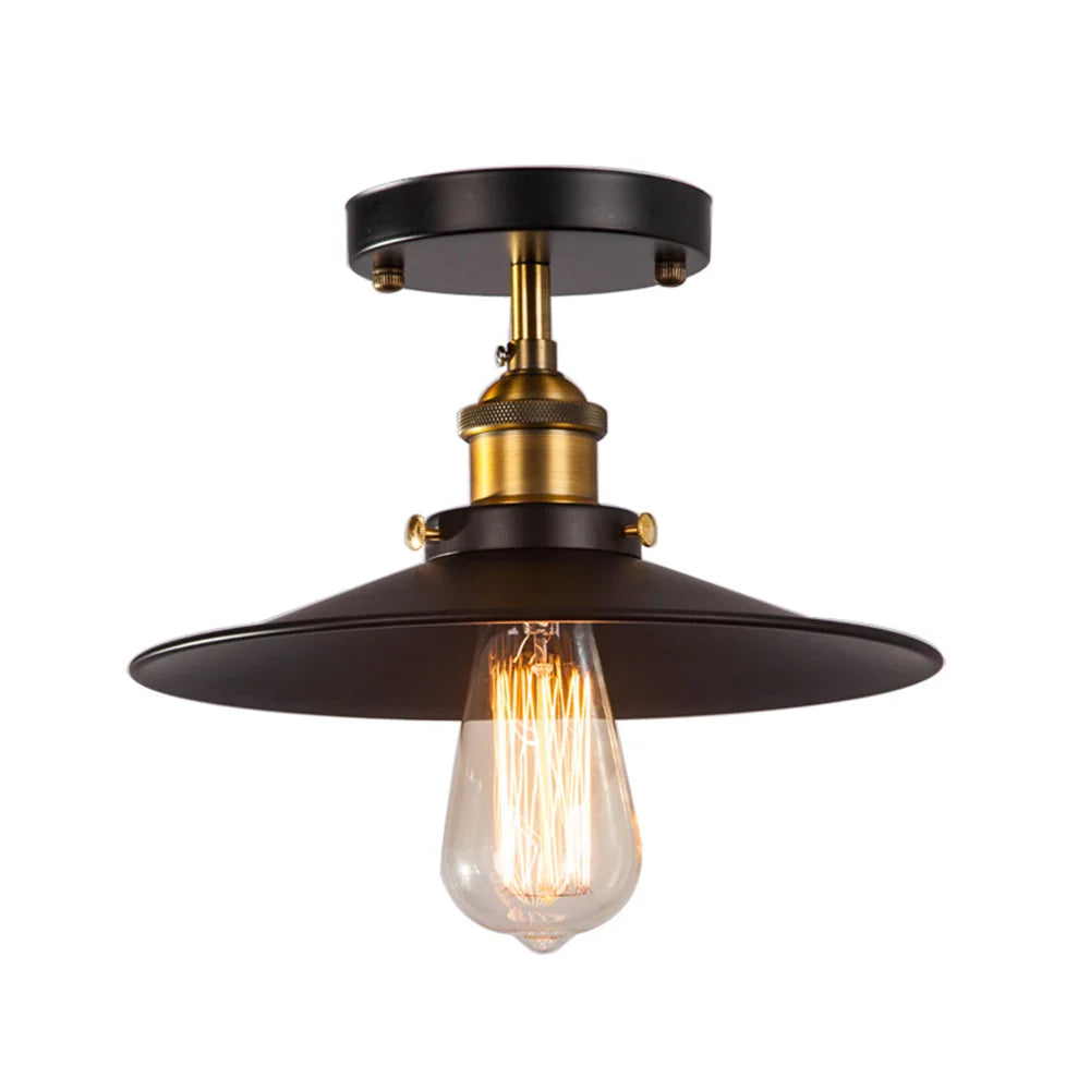 Afralia™ Vintage Metal Edison Pendant Lamp for Home Décor