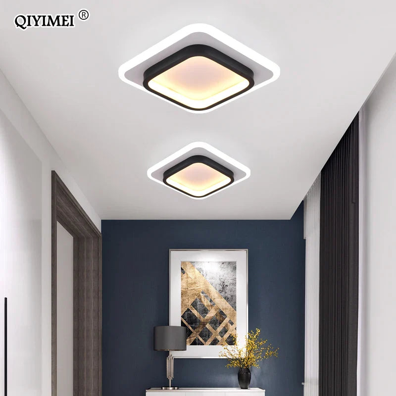 Afralia™ LED Ceiling Lights for Bedroom Kitchen Modern Round Square Lighting Fixtures