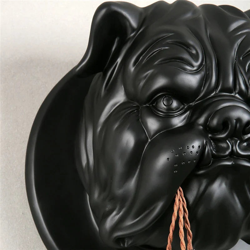 Afralia™ Bulldog Resin Wall Lamp for Living Room and Corridor Decor