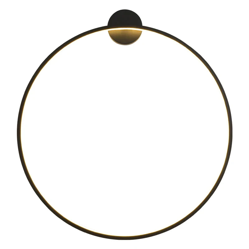 Afralia™ Ring Art Wall Light: Nordic Minimalist Sofa Background Decoration