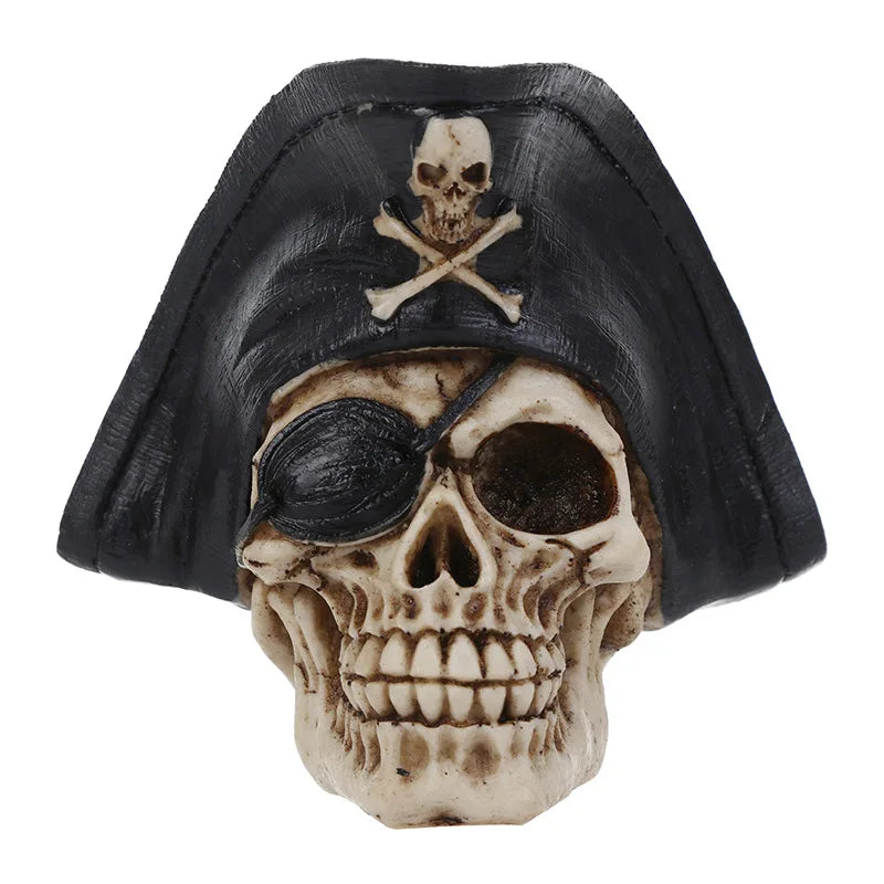 Afralia™ Pirate Captain Skull Sculptures Collection for Personalized Fashion & Halloween Decor