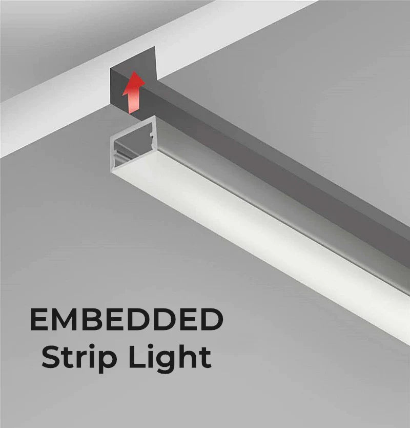 Afralia™ U-Style Aluminum LED Profiles for Cabinet Bar Strip Lights