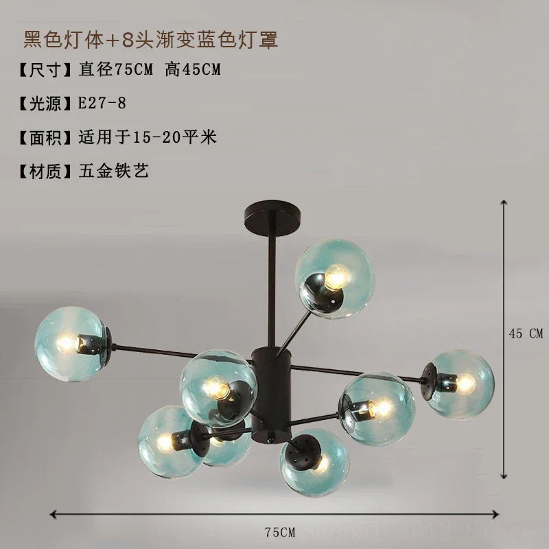 Afralia™ Modern Vintage Suspension Chandelier for Living Room Stair Lamp Industrial Lighting Fixtures