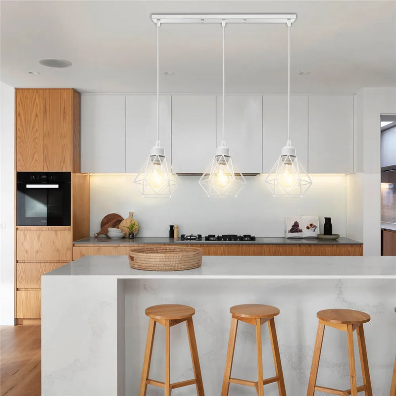 Afralia™ Iron Frame Pendant Chandelier for Modern Indoor Lighting