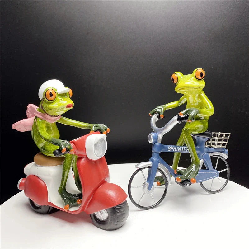 Afralia™ Resin Leggy Frog Figurine: Nordic Animal Sculpture for Home Decor