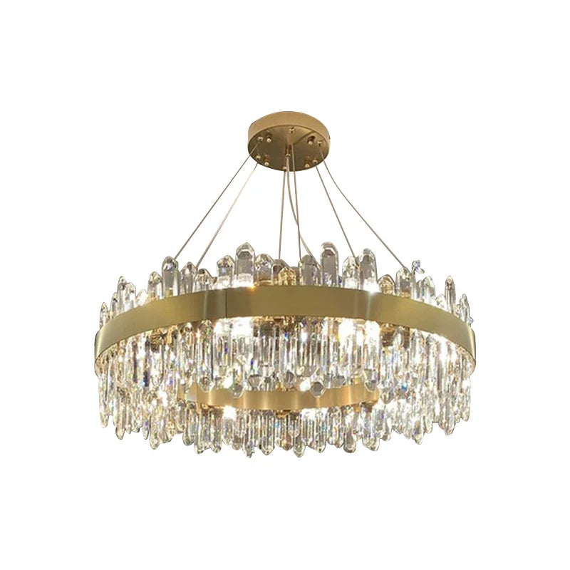 Afralia™ Crystal Chandelier Pendant Light for Luxury Living Room, Bedroom, Dining, Kitchen & Home Décor