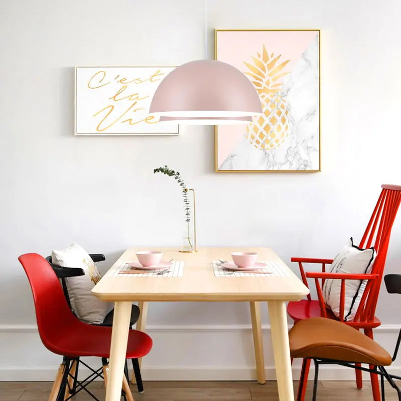 Afralia™ LED Macaron Pendant Lamp: Modern, Colourful, Perfect for Home, Study, Bedroom, Restaurant