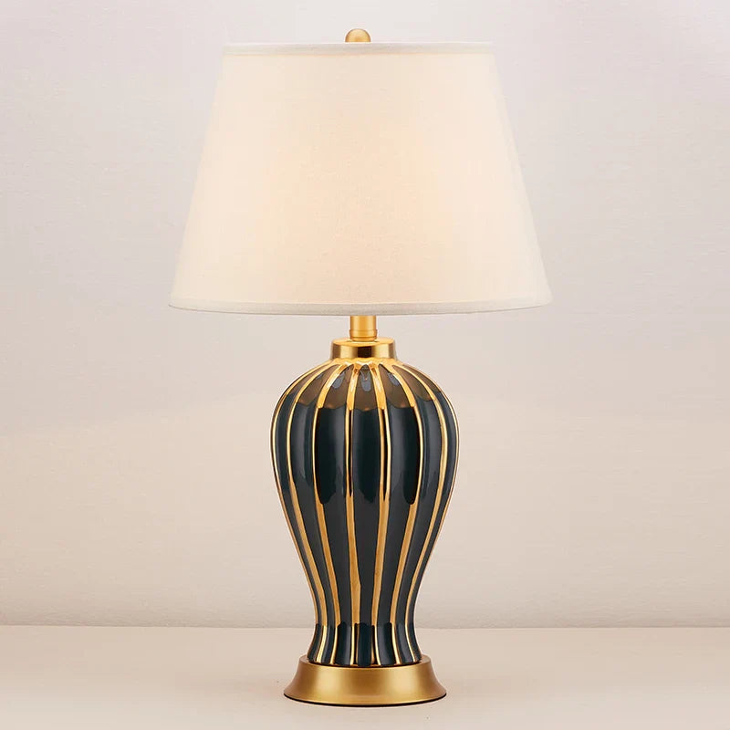 Afralia™ Ceramic Table Lamp: Post Modern American Style for Bedroom & Living Room