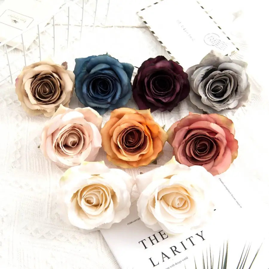 Afralia™ Silk Roses Bundle for Home Wedding Decor and Wreaths