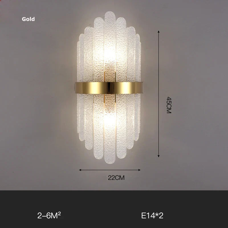 Afralia™ Gold Black LED Wall Sconce Light for Bedroom Corridor