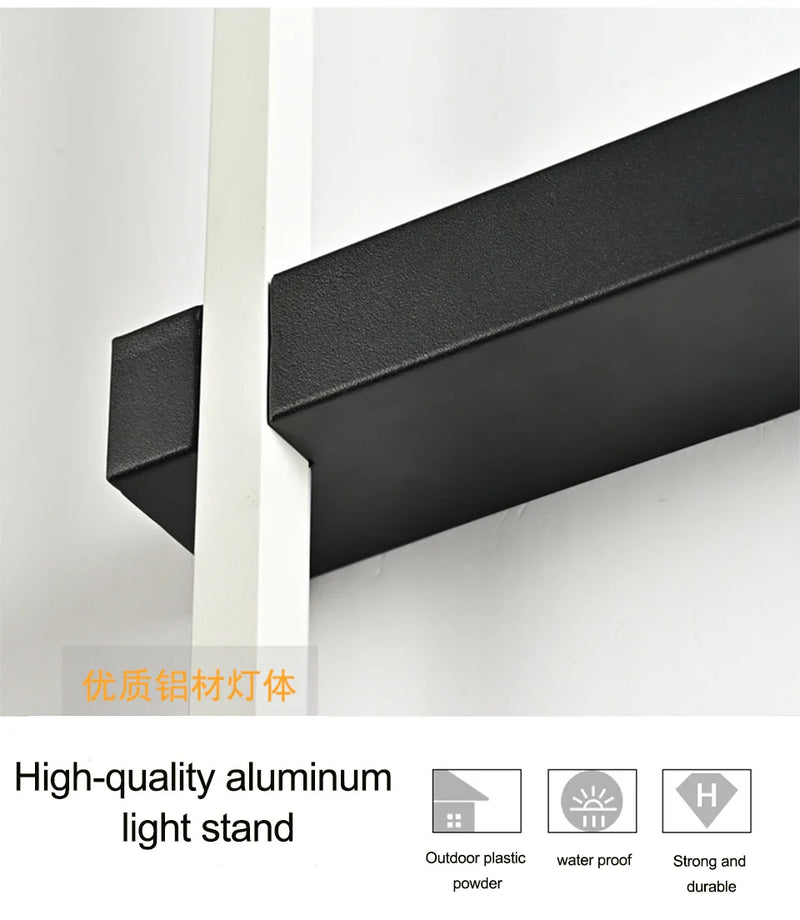 Afralia™ Outdoor Wall Light: Modern Waterproof IP54 Aluminum Wall Sconces for Villa, Porch, Garden