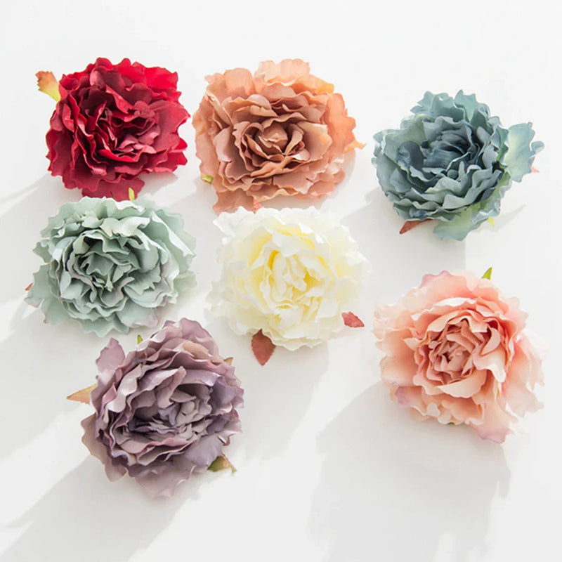 Afralia™ Peony Silk Flowers for Home Christmas Decor, DIY, Wedding, Scrapbooking