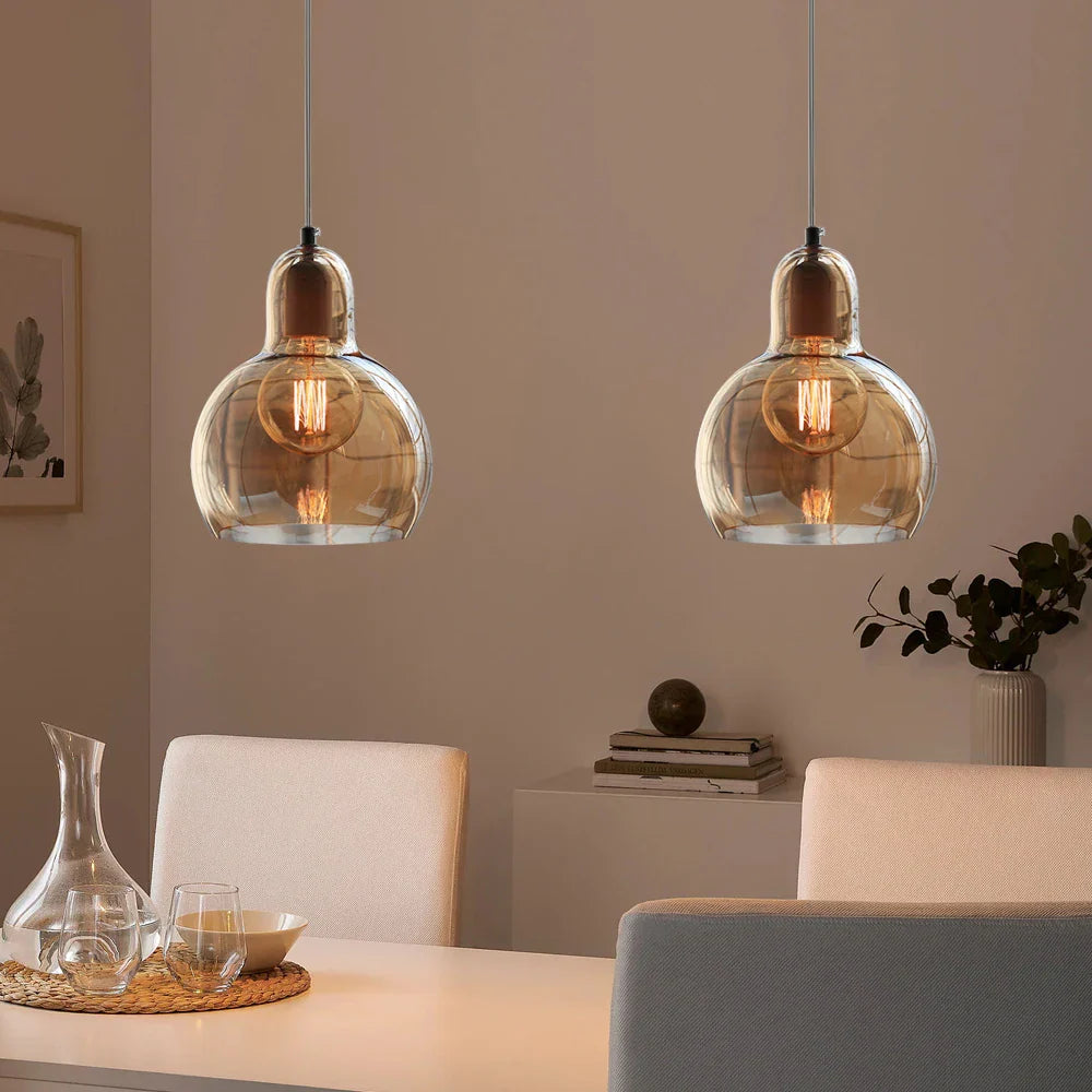 Afralia™ Glass Pendant Light: Modern Nordic E27 LED Hanging Lamp for Indoor Decoration