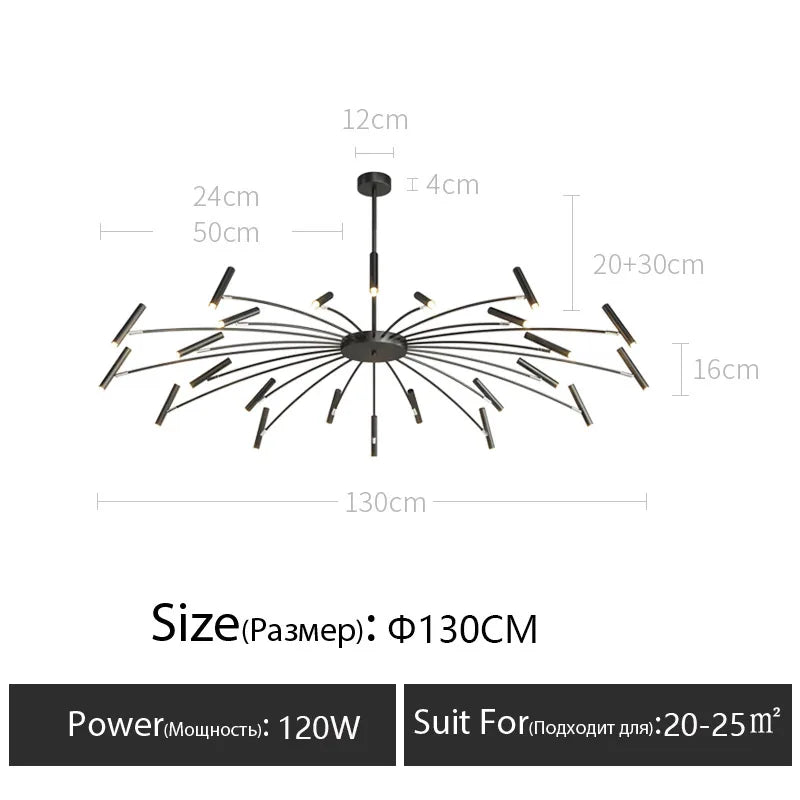 Afralia™ Modern Metal LED Ceiling Chandelier for Bedroom Home Decor Lighting